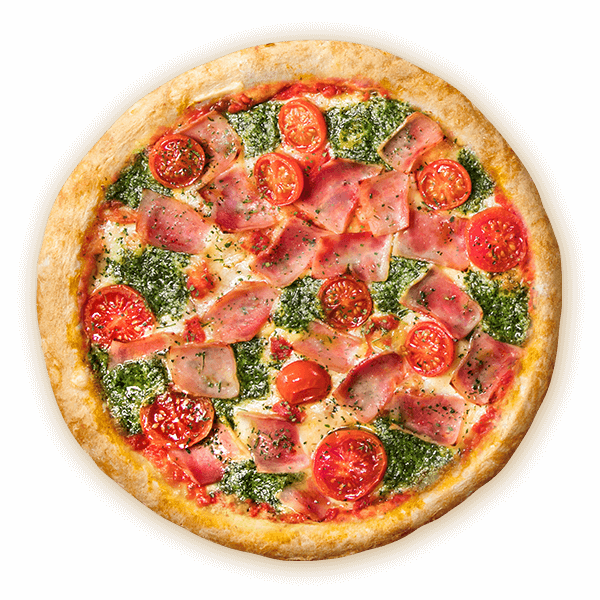 Pizza Feliciana Prosciutto e Pesto