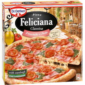 Pizza Feliciana Prosciutto e Pesto