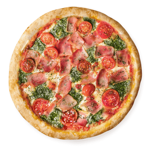 Pizza Feliciana Prosciutto e Pesto